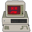 Sad MartyPC computer